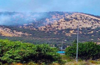 ΤΩΡΑ: Φωτιά απειλεί τα συνεργεία που κατασκευάζουν τον ΤΑΡ αλλά και χωριό