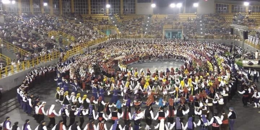 Με 2.000 χορευτές πραγματοποιήθηκε το 10ο Πανθρακικό Αντάμωμα στην Ξάνθη (πολλά ΒΙΝΤΕΟ)