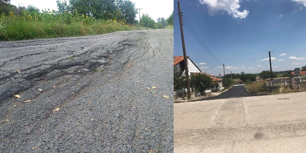 Δήμος Ορεστιάδας: Σε τραγική κατάσταση οι επαρχιακοί δρόμοι, ο Β.Μαυρίδης “διαφημίζει” λίγα μέτρα άσφαλτο