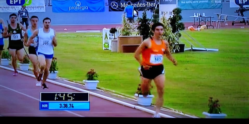ΜΕΓΑΛΗ ΕΠΙΤΥΧΙΑ: Δεύτερος ο Μάρκος Γκούρλιας στα 1.500 μ. του Πανελλήνιου πρωταθλήματος Στίβου