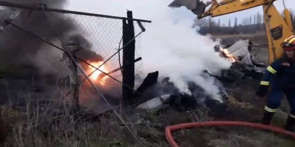 Φωτιά πριν λίγο σε εγκαταλειμμένη κτηνοτροφική εγκατάσταση στο Αρδάνιο (ΒΙΝΤΕΟ)