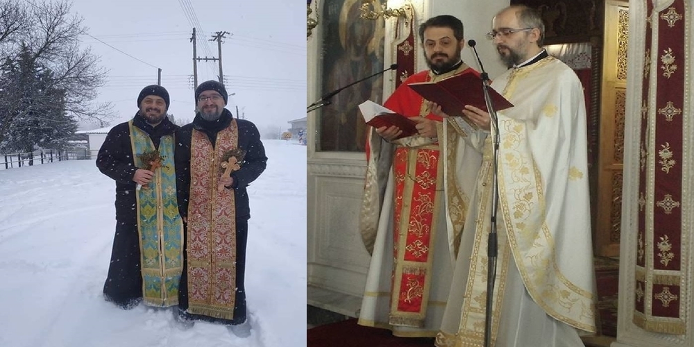 Ιερείς και στο Νεοχώρι Ορεστιάδας αψήφισαν χιόνια και κρύο αγιάζοντας τα σπίτια