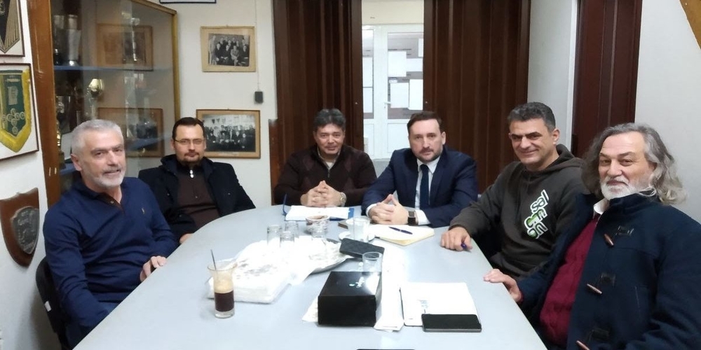 Συνάντηση του υποψηφίου δημάρχου Γιάννη Ζαμπούκη με τη διοίκηση του ΜΓΣ Εθνικού Αλεξανδρούπολης