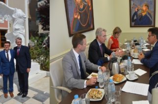 Συνάντηση  Αντιπεριφερειάρχη Έβρου Δημήτρη Πέτροβιτς με τον Αμερικανό Πρέσβη Τζέφρυ Πάιατ