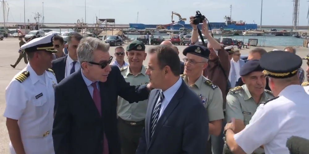 Αλεξανδρούπολη: Επίσκεψη στο λιμάνι του υπουργού Άμυνας Νίκου Παναγιωτόπουλου και ενημέρωση απ’ τον Αμερικανό Πρέσβη