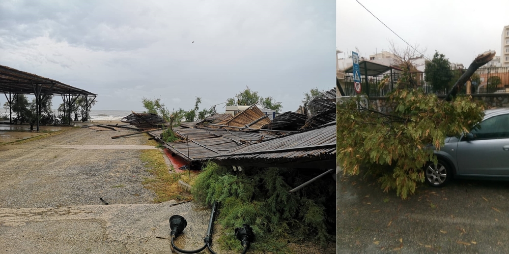 Αλεξανδρούπολη: Καταστροφές και μεγάλες ζημιές στο δημοτικό κάμπινγκ απ’ την κακοκαιρία – Έσπασαν δέντρα (φωτορεπορτάζ)