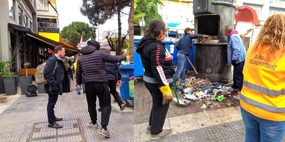 Αλεξανδρούπολη: Κοντά στους εργαζόμενους καθαριότητας του δήμου Αλεξανδρούπολης σήμερα Χριστούγεννα, ο δήμαρχος Γιάννης Ζαμπούκης