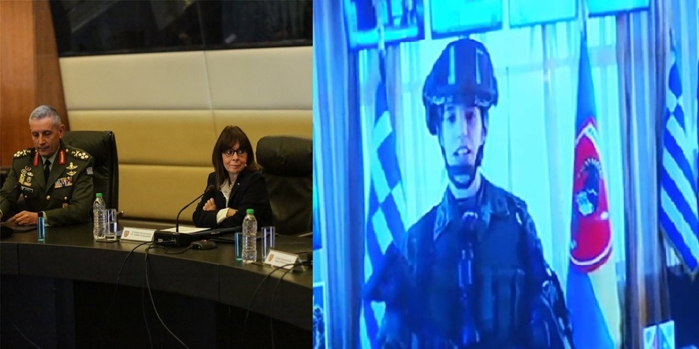 Συγκίνησε η ανθυπολοχαγός από τις Καστανιές στην τηλεσυζήτηση με την Πρόεδρο της Δημοκρατίας