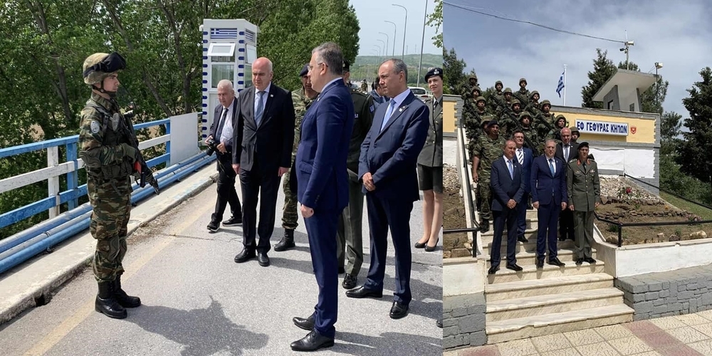 Έβρος: Eπίσκεψη του υπουργού Εσωτερικών Τάκη Θεοδωρικάκου στα στρατιωτικά φυλάκια των Κήπων