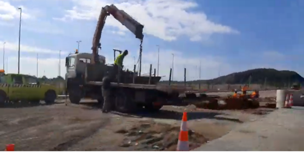 ΒΙΝΤΕΟ: Προχωράει η κατασκευή του σταθμού διοδίων της Εγνατίας οδού στο Αρδάνιο