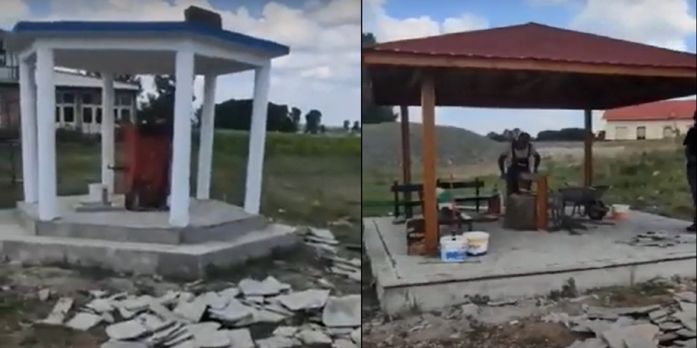 Ορεστιάδα: “Γεφύρι της Άρτας” η ανακατασκευή επί εβδομάδες απ’ τον δήμο, σε δύο κιόσκια στο Ορμένιο (ΒΙΝΤΕΟ)