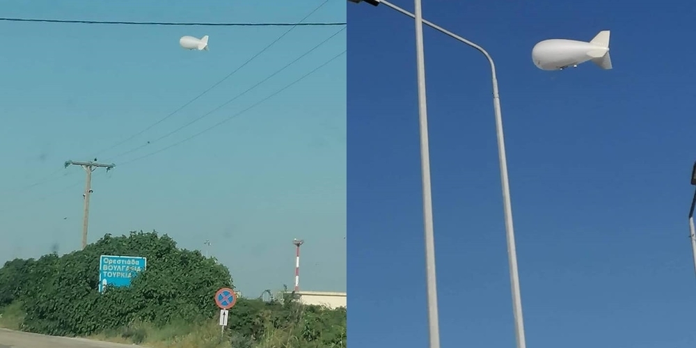 Αλεξανδρούπολη: Ξεκίνησε την επιτήρηση των συνόρων το υπερσύγχρονο αερόστατο “Zeppelin” της FRONTEX