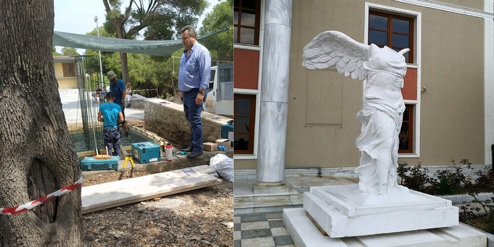 Σαμοθράκη: Άρχισε η κατασκευή της βάσης, για το άγαλμα Νίκης της Σαμοθράκης