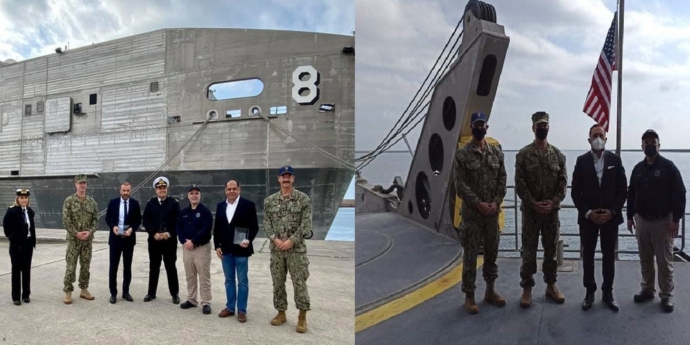 Επίσκεψη-ξενάγηση στο Αμερικανικό μεταγωγικό “USNS Yuma”, Προέδρου του ΟΛΑ και δημάρχου Αλεξανδρούπολης