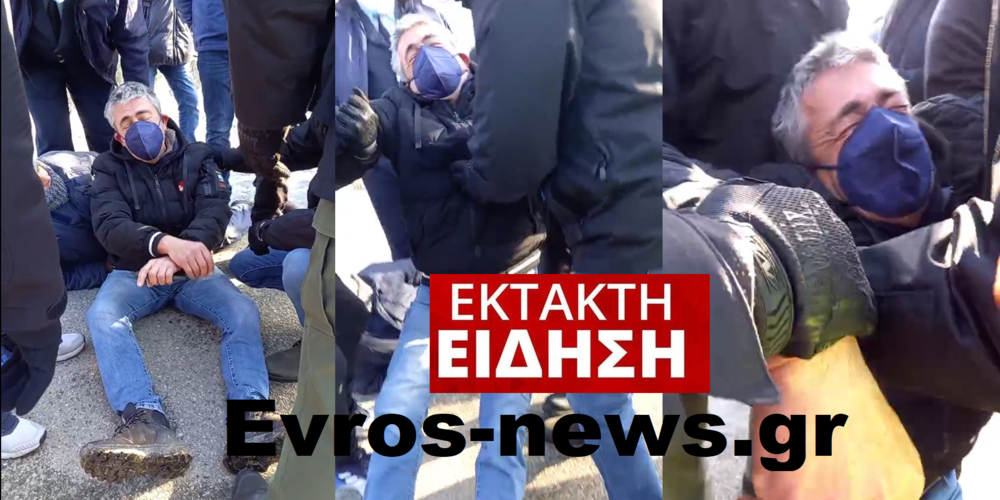 Συγκλονιστικό ΒΙΝΤΕΟ: Ασφαλίτες συλλαμβάνουν σηκωτό τον Πρόεδρο Φυλακίου Χ.Τυρμπάκη που κατέρρευσε και μεταφέρθηκε στο νοσοκομείο
