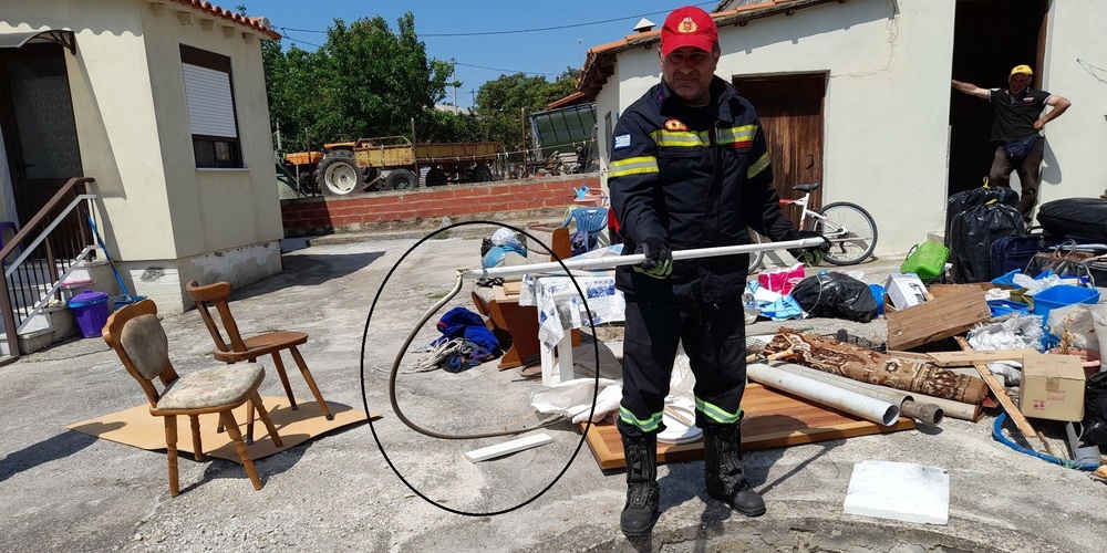 Αλεξανδρούπολη: Αναστάτωση στο χωριό Μοναστηράκι από φίδι σε αποθήκη σπιτιού – Το απομάκρυνε η Πυροσβεστική