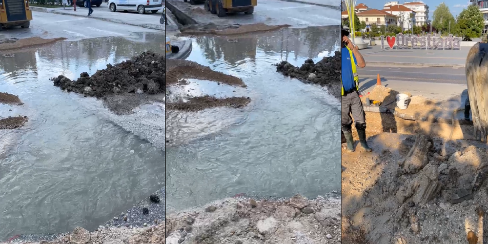 Πλημμύρισε το κέντρο της Ορεστιάδας – Έσπασε αγωγός νερού απ’ τα έργα του φυσικού αερίου (ΒΙΝΤΕΟ)