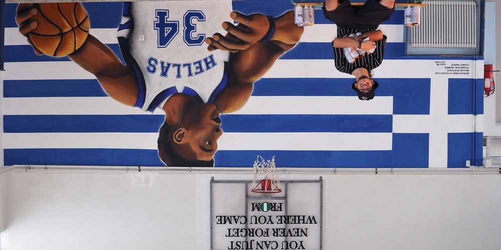Ορεστιάδα: Εντυπωσιακό γκράφιτι με Γιάννη Αντετοκούνμπο και αντιρατσιστικό μήνυμα, από μαθητή του 2ου ΓΕΛ