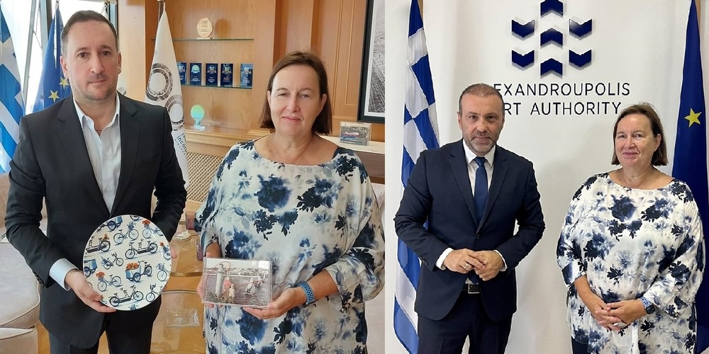 Αλεξανδρούπολη: Επίσκεψη και συναντήσεις απ’ την Ολλανδή Πρέσβη στην Ελλάδα, σε λιμάνι και δήμαρχο Γ.Ζαμπούκη