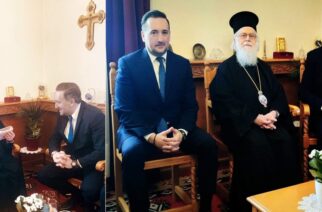 Συνάντηση με τον Αρχιεπίσκοπο Αλβανίας Αναστάσιο είχε ο δήμαρχος Αλεξανδρούπολης Γιάννης Ζαμπούκης στα Τίρανα